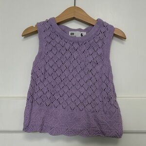 Cotton On Kids Lavender Knit Sleeveless Top - Size 6